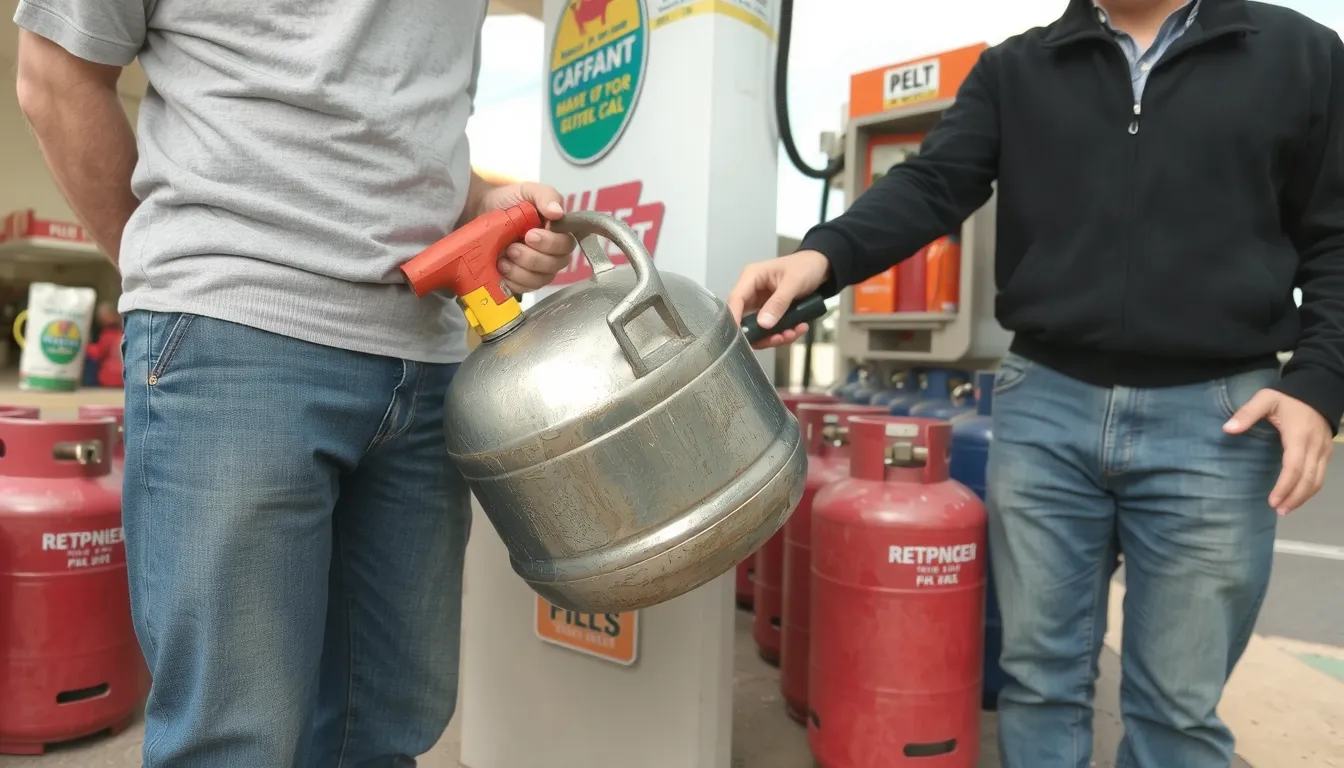 recharger bouteille de gaz